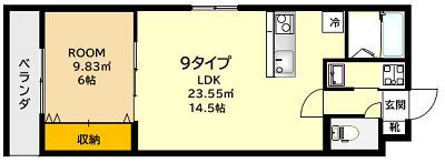 菊岡家新町館9号室